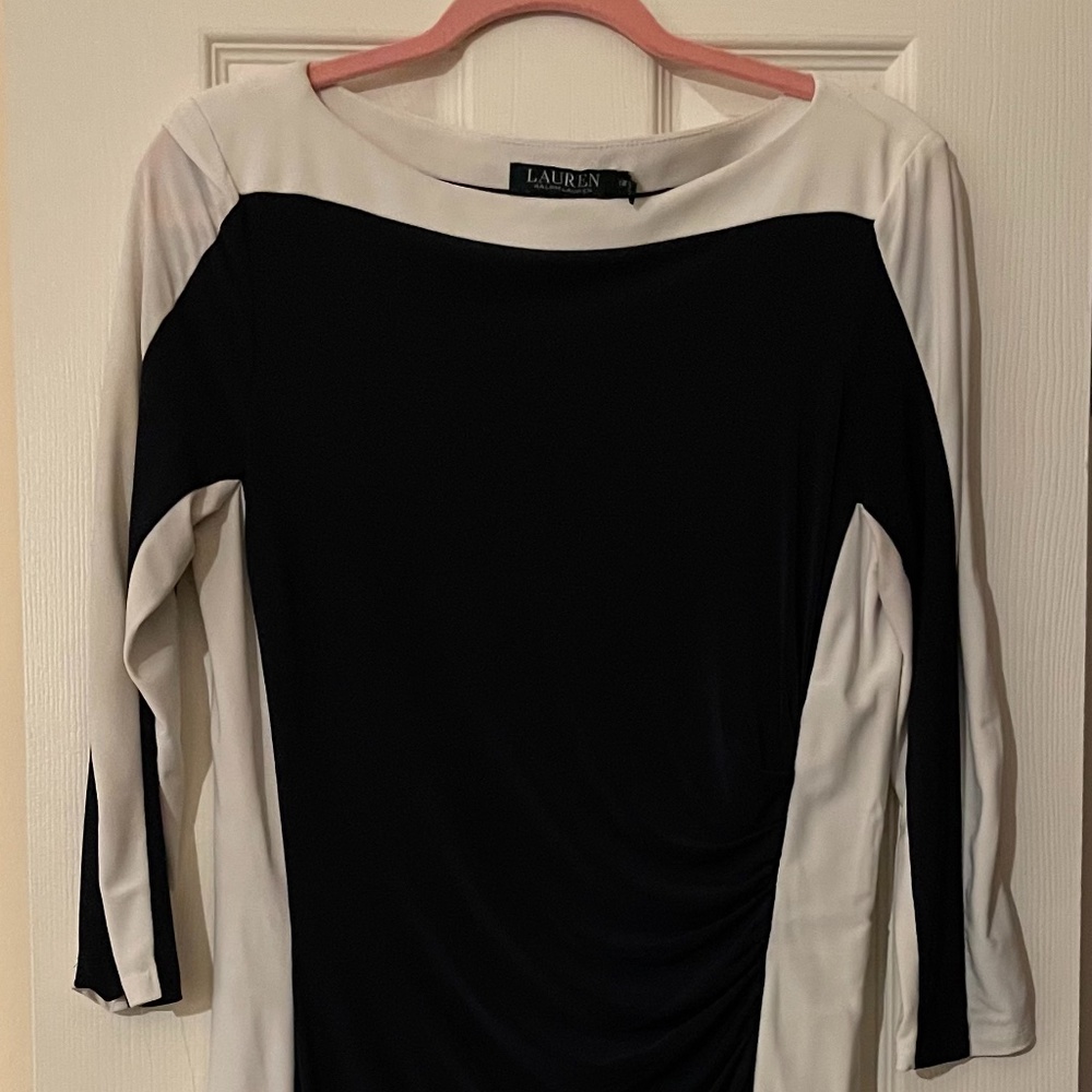 Blue and White Lauren Dress Size 12
